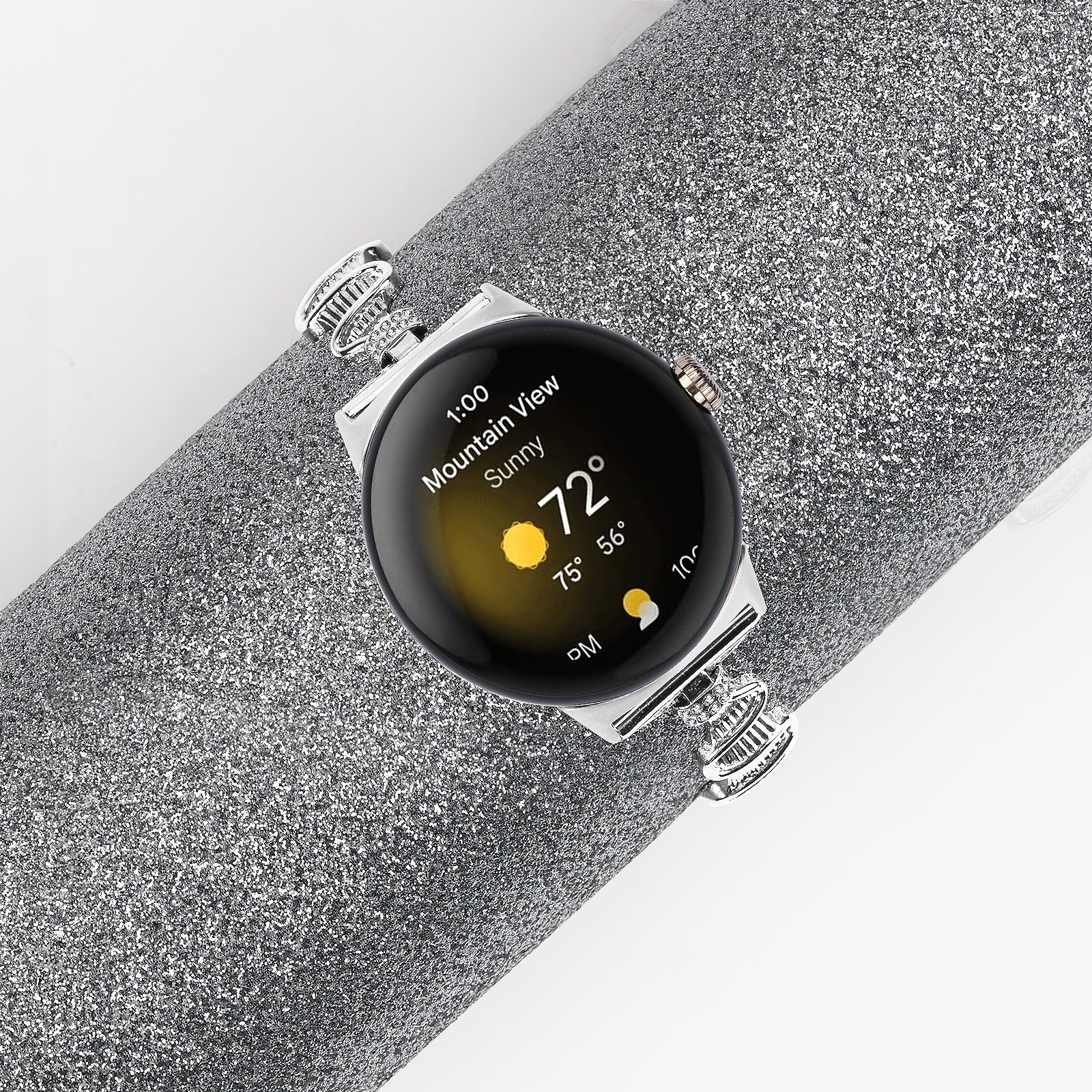 Watch Band for Google Pixel Watch 2 Pixel Watch 20mm Replacement Watch Bracelet Rhinestone Decor Stainless Steel Strap Watch Band for Google Pixel Watch 2 Pixel Watch 20mm Replacement Watch Bracelet Rhinestone Decor Stainless Steel Strap